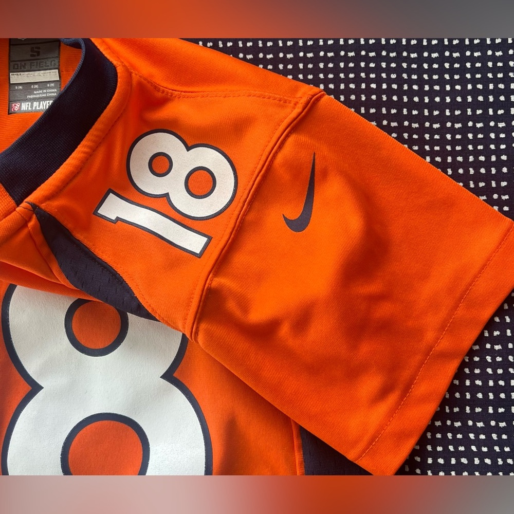 Peyton Manning Denver Broncos Nike On Field Youth Football Jersey - Picture 7 of 11